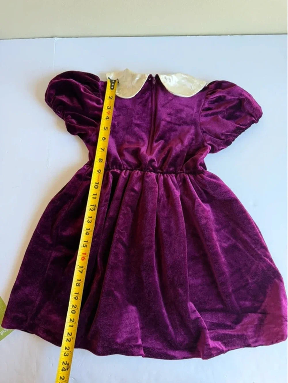 Vintage Carter's Girls Purple Velvet Holiday Dress 6X (Fits 4T)